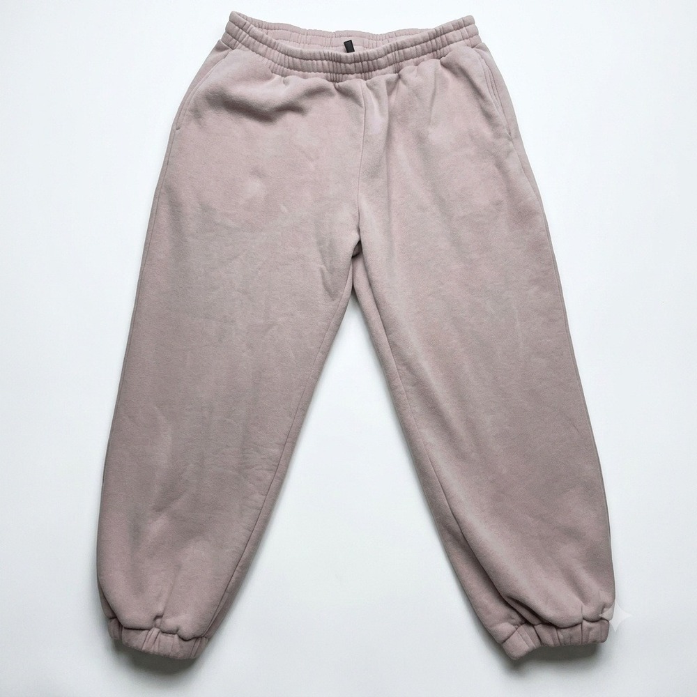 Comfrt Oversized Fleece Jogger Sweatpants Mauve Pink 2XL Heavyweight Loungewear